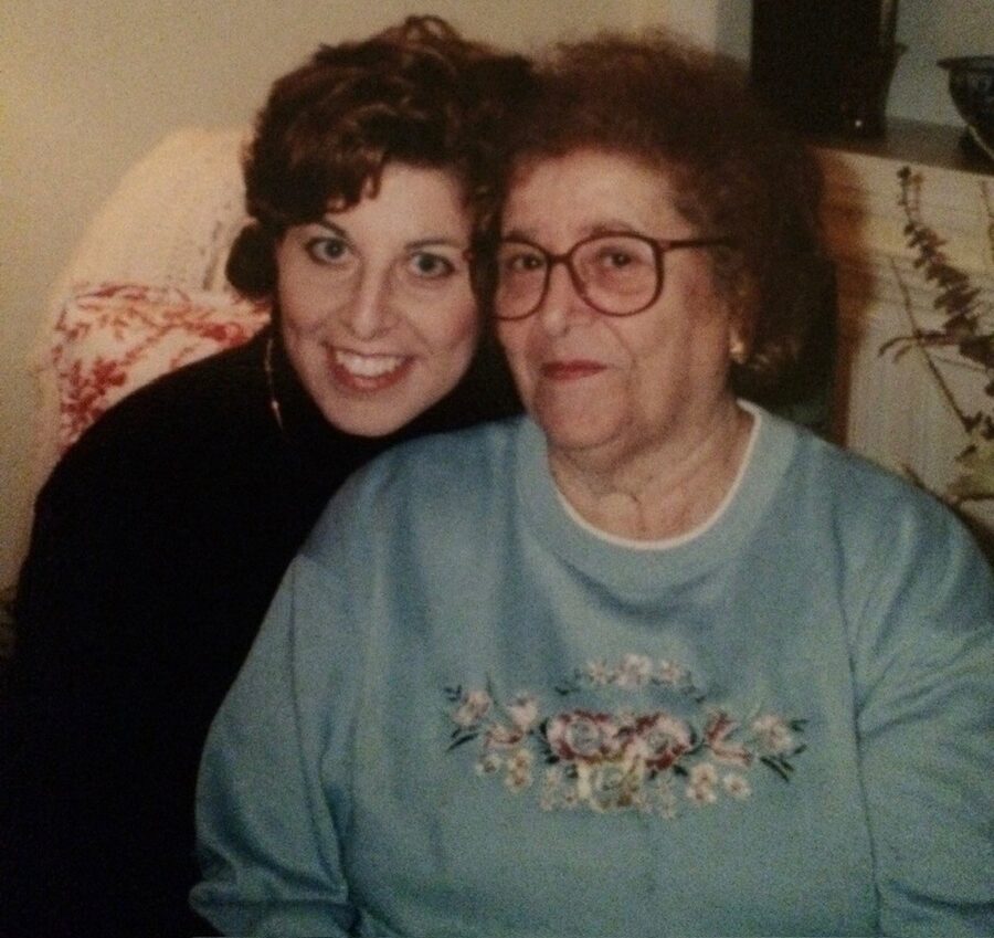 Angela with her grandmother